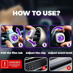 Lavender Scent Car Air Freshener Vent Clips 6 Ct, Long Lasting | Last Up to 180 days, Natural Essential Oil, Car Fragrance Accessories for Women and Men, Odor Eliminator, 4 mL Each