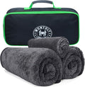 Ultra Absorbent Car Drying Towels with Storage Bag, Extra Large Microfiber Towels for Cars, (36" x 24") Drying Towels Car Detailing, Streak Free, No Water Spots, Scratch-Free, 3 Pack