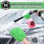 CWK188 Car Wash Kit with Foam Gun, Car Wash Soap, Interior Detailer Cleaner, Wheel Cleaner, Car Care Cleaning Detailing Kit for Cars Trucks RVs SUVs Motorcycles (Works w/Garden Hose), 10 Items