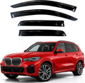 KPY Rain Guards Fit for 2019–2026 BMW X5, Out-Channel Window Visors Vent Wind Deflectors 4PC, Car Accessories for 19–26 BMW X5