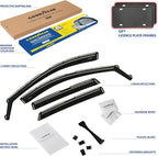 Goodyear Shatterproof in-Channel Window Deflectors for Ford Escape 2020-2026, Rain Guards, Window Visors for Cars, Vent Deflector, Car Accessories, 4 pcs - GY008084