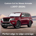 Windshield Sunshade Compatible for Nissan Armada 2017-2022 2023 2024, Sun Visor for Front Windshield & Window Sun Shade Cover, UV Heat Blocker & Protector, Car Accessories