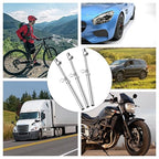 20 Pack Dual Head Tire Pressure Gauge Heavy Duty Air Pressure Tire Gauge for Auto Truck Car RV Van Gage Range 10-150PSI, 1-10Bar (Silver)
