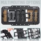 Car Sun Visor Organizer, Rigid Molle Panel Visor Accessories, Modular Vehicle Visor Holder for Tactical Gears and Molle Pouches, Fit Most Vehicles, SUVs, Jeeps, and Trucks