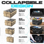 Trunk Organizer For SUV Car Trunk Organizer, Foldable Storage, Car Accessories for Women Men, Collapsible Bag, 600D Oxford, Non Slip Bottom, Straps, Soft Cover (85L)