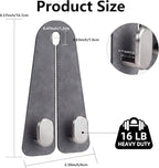 Car Seat Headrest Hooks for Purses & Shopping Bags, 2 Pack Suede Car Purse Hook, Double Hooks Secure Bags While Driving, Elegant & Durable, Simple to Install, Fits Handbags, Grocery Bags, Bottles.