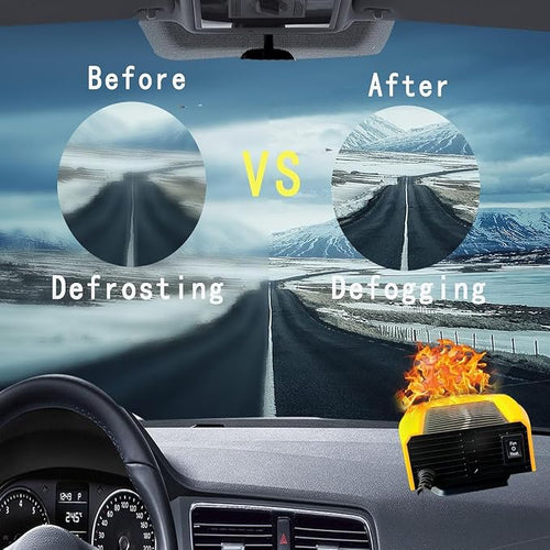 12 Volt Heater For Car 150W Fast Heating Cooling Fan Defogger & Defroster 360° Rotation Portable Car Heater That Plugs Into Cigarette Lighter Small Air Heat 202514