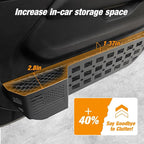 MAIKER 4PCS Metal Front Rear Door Storage Box Compatible with 2018-2025 Jeep Wrangler JL JLU 4XE & 2020-2025 Gladiator JT, Insert Organizer Box Pockets for Replace Sagging Nets, Black