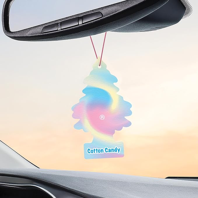 Car Air Freshener | Hanging Tree Provides Long Lasting Scent for Auto and Home | 24 Air Fresheners |Cotton Candy