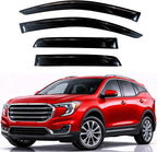 KPY Rain Guards Fit for 2018-2023 GMC Terrain, Out-Channel Window Visors Vent Wind Deflectors 4PC, Car Accessories for 18-23 Terrain