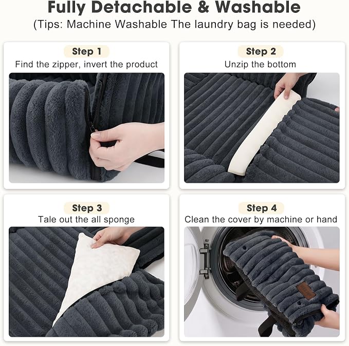 Dog Car Seat for Small/Medium Dogs up to 25 lbs, Multi-Functional Dog Carrier for Car with Detachable Washable Cover, Pet Travel Bed with Clip-On Safety Leash, Grey