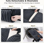 Dog Car Seat for Small/Medium Dogs up to 25 lbs, Multi-Functional Dog Carrier for Car with Detachable Washable Cover, Pet Travel Bed with Clip-On Safety Leash, Grey