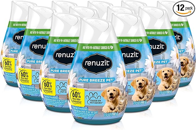 Gel Air Freshener, Pure Breeze, 3 Pack, 4 Count, 12 Total Air Fresheners