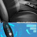 Cooling Car Seat Cover, 12V 3-Speed Car Seat Ventilated Cushion, Car Seat Cooling Pad,Universal Fit for SUV Truck Accessories, Black