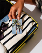 Coastal Summer Beach Car Air Freshener 4 Pcs Coconut Scented, Tropical Palm Tree Ocean Car Accessories Mirror Decor for Women, Girly Beachy Hanging Air Freshener for Cars Closet Drawer Books
