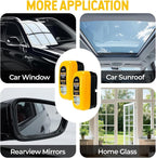 Oil Film Cleaning Brush for Car Windows, 2PCS Clear Vision Car Glass Cleaner with Anti-Rain Coating for Auto Windows and Windshields Improving Clarity, 8 fl oz / 240 mL