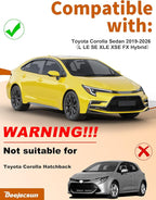 6-PCS Low Profile Window Rain Guards Fit for Toyota Corolla Sedan 2020-2026 Rain Guard Window Deflectors Extra-Thick Side Window Visors Vent Shades Tape-on Vent Visors Car Accessories