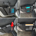 MAIKER Metal Rear Door Storage Box, Door Side Insert Organizer Box Pockets for 2007-2018 Jeep Wrangler JK 4 Door 2pcs(Black)