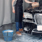 Car Wash Bucket Insert Grit Traps for Car Washing Detailing Kit Accessories Cleaning Tool Fits 12 Inch Diameter Bucket or 3-5 Gallon(Black,4 Pieces)