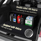 Car Trunk Organizer for SUV,Car Organizers and Storage with Collapsible Storage, Magnetic Lid Large Capacity for SUV, Truck, MPV (Carbon Black, XXL-29.5×13×12.5 IN)