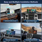 Carplay Screen for Car, 10.26'' Upgrade Wireless CarPlay & Android Auto Car Play Screen with OTA Updates,1080P Backup Cam (with a Cam Bracket), GPS Navigation, Voice Control for All Vehicles