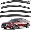 Outside-Mount Window Rain Guards Fit for 2019-2026 Nissan Altima, Extra Durable Window Visors Wind Deflector Dark Smoke Vent Shades for 19-26 Altima, Tape-on with Thicker 4PCS