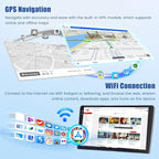[4G+128G] Android 15 Car Radio for Toyota Corolla EX 2005-2012 Car Stereo with Wireless Carplay/Android Auto, 9 Inch HD Touchscreen with GPS WiFi Bluetooth FM/RDS EQ SWC Backup Camera MIC