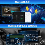 Car Stereo Radio for Jeep Wrangler JK Compass Grand Cherokee Dodge Ram 1500, Android 13 2GB+64GB, 10 inch IPS Touchscreen Wireless CarPlay Android Auto GPS Bluetooth AM/FM WiFi SWC, Backup Camera