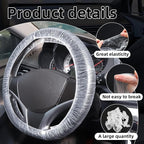 500pcs Disposable Steering Wheel Covers,Disposable Steering Wheel Protector with Elastic, Applicable to Cars, Trucks, Vans