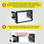FD1426B Double DIN Radio Install Dash Kit Compatible with Select 2004-10 Ford, Lincoln and Mercury Vehicles - Aftermarket Car Stereo Installation Kit - See Guide in Images to Verify Vehicle