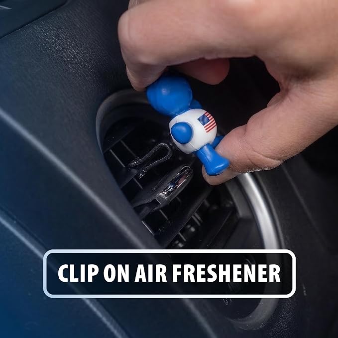 Little Joe 96419 USA Edition New Car Scent Car Air Freshener Vent Clip, Fights Odors for up to 45 Days, Long-Lasting Freshness, Cute Car Odor Eliminator, Pack of 1
