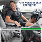 Car Seat Towel Cover 2 Pack for Front Seats, Sweat Absorbent Car Seat Protector with Non-Slip Backing, Waterproof Towel Car Seat Covers for Runners, Gym, Swimming, Beach, Pets, Cyber Motion