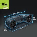ATV6.5B ATV UTV Weatherproof Sound System - 6.5 Inch Speakers, 1.5 Inch Tweeters, Built-in Amplifier, Bluetooth, Easy Installation for 12V Vehicles
