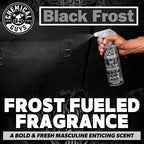 Black Frost Air Premium Car Air Freshener Spray & Odor Eliminator - Crisp Masculine Scent Spray for Trucks, SUVs, RVs, and Motorcycles - Use in Home, Office, or Garage, 16 oz Bottle