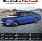 Accord Rain Guards - Window Visors for Honda Accord 2023-2025 2026, Outside-Mount Side Window Wind Deflectors for Accord Accessories, Vent Visors Shades Rainproof Black 4PCS