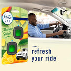 Car Air Freshener Vent Clip Multipack Mango Splash Scent, Long Lasting Smell Fighter for Strong Odors Car Clip Automotive Vent Air Freshener 4 Count