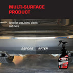 120230 Tire Trim Plastic Dressing, Medium Shine, Streak-Free, Water Resistant & Non-Greasy Formula for Tires, Trim & Plastic, Lasts Up to 2 Weeks - 16 Fl Oz