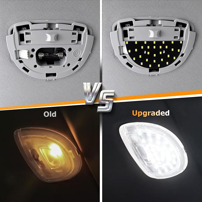 LED Interior Light Panel Roof Dome Lighting Upgraded Accessory Compatible with Ram 3500 Ford F150 Expedition Explorer Taurus Explorer Sport Trac Lincoln Aviator, 6000K White Reading Light