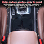Black Seat Gap Filler Set of 2, Handmade Glitter Crystal Diamond Black Rhinestone Car Gap Filler，Black Car Accessories for Women(Black)