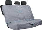 Heather Bench Seat Cover - Waterproof Car Seat Protector for Dogs - Stylish Two-Tone Fabric - Stain Resistant Cover - Secure Fit - Durable Travel Gear - Heather Charcoal Grey