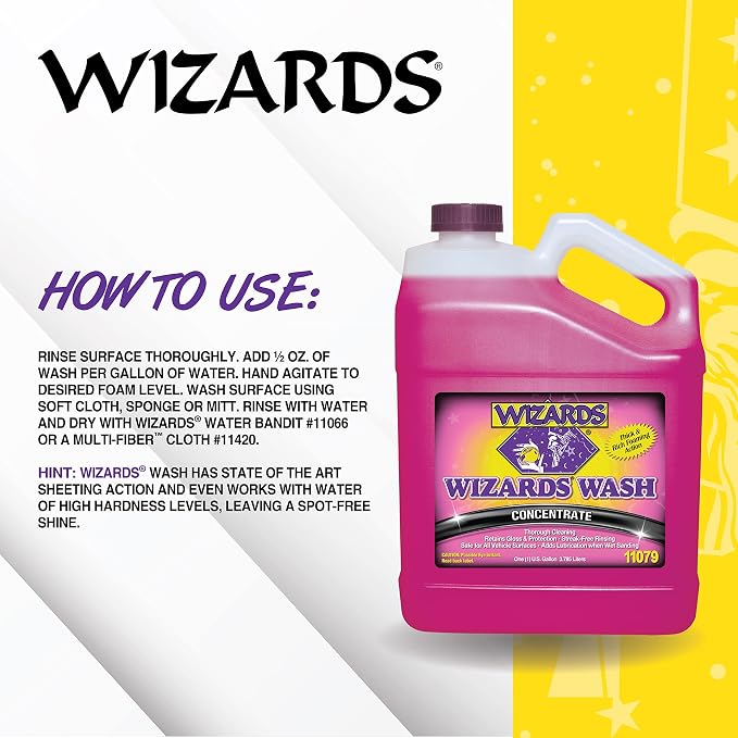Car Wash - Super Concentrated Car Wash Soap - No Salt Biodegradable Car Wash Soap With Thick Foam - Exterior Care Products For Marine Use - Foam Cannon Soap For Car Washing Supplies - 1 Gallon