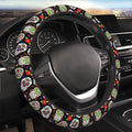 Cool Skull Steering Wheel Cover, Halloween Christmas Steering Wheel Covers, Non-Slip Breathable Neoprene Car Accessories Universal 15 Inch Fit Auto, Suvs, Truck