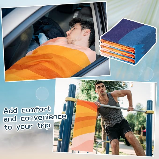 Car Seat Towel Covers Christmas Car Accessories Gifts Athletic Running Towel Performance Microfiber Post Workout Sweat Washable Cover Non Slip for Seat Outdoor Sport (Boho)