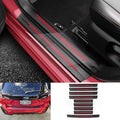 Door sill Protector, Door sill Scratch Protection (Suitable for Most car Models) Anti-Scratch Protection Strips（9PC red）
