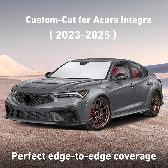 Windshield Sunshade Compatible for Acura Integra 2023 2024 2025, Sun Visor for Front Windshield & Window Sun Shade Cover, UV Heat Blocker & Protector, Car Accessories