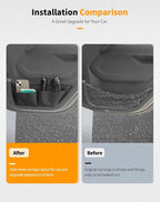 Rear Door Storage Pockets, Door Side Organizer Bag Door Net Pocket Replacement Compatible with Jeep Wrangler JL JLU & Gladiator JT 2018-2025, Interior Storage Expansion Accessories, 2PCs