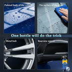2Pack Quick Effect Coating Agent for Car, Quick Effect Coating Agent,Waterless Wash & Polish,Car Coating Spray for Shine & Protection,Quick Acting Paint Protection & Glass Cleaner(120ml+Brush+Towel)*2