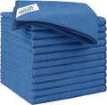 Lake Green Microfiber Cleaning Cloth 12 Pack 12.5 x 12.5 inch Microfiber Towels for Cars Ultra Absorbent Car Washing Cloth Lint Free Streak Free Cleaning Rags for Car, Kitchen Window