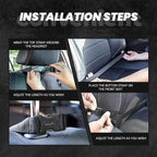 Minimalist Woman Standing On Tightrope Car Seat Back Kick Protectors,2 Pack Kick Mats with Storage Pockets for Vehicles to Protect from Dirt Mud Scratches