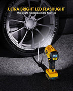 Tire Inflator Portable Air Compressor - Super Fast - 21V Rechargeable Battery Powered Handheld 160PSI Tire Inflator, Dual Power Supply Modes, Portable Air Pump for Car Motorcycle E-Bike